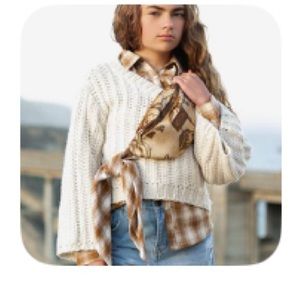 Joyfolie Girl’s Savannah Belt Bag in Ochre Floral - NWT